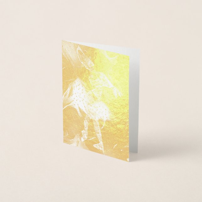 Abstract Ballerina Swan Lake Foil Card (Front)