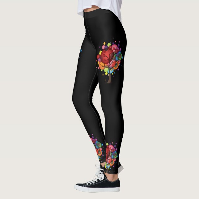 Abstract Balloon Tree Leggings (Left)