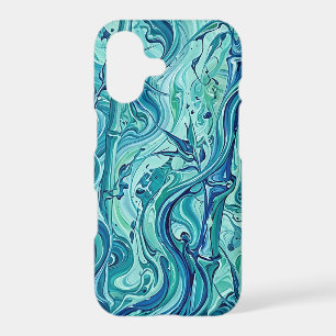 Abstract Bamboo Forest Ocean Blue iPhone Cases