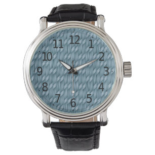 Abstract Basket Weave Pattern   Men's Watch
