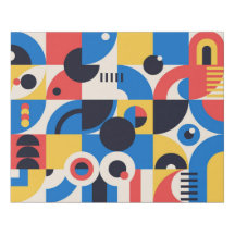 Abstract Bauhaus Canvas Art Painting