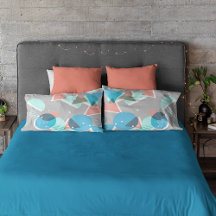 Abstract Bauhaus Half Circles Mod Pop Art Pattern