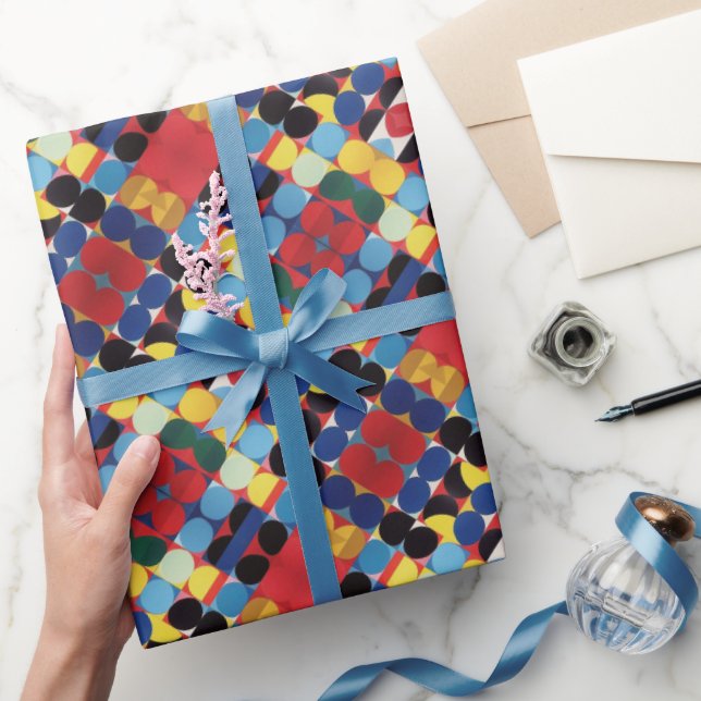 Abstract Bauhaus Pattern Art Wrapping Paper (Gifting)