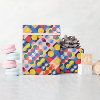 Abstract Bauhaus Pattern Art Wrapping Paper