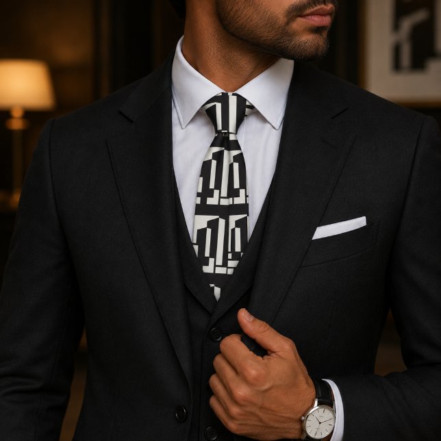 Abstract Bauhaus Pattern Tie (Creator Uploaded)