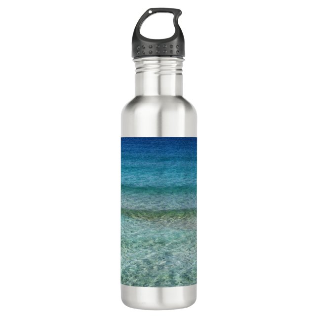 Abstract Beach Background 42 710 Ml Water Bottle (Front)