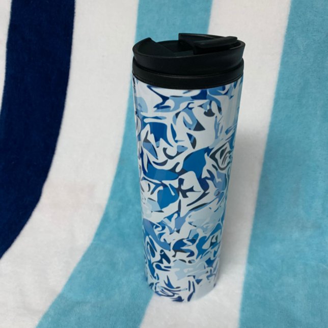 Abstract Beach Inspired THERMAL TUMBLER (Creator Uploaded)