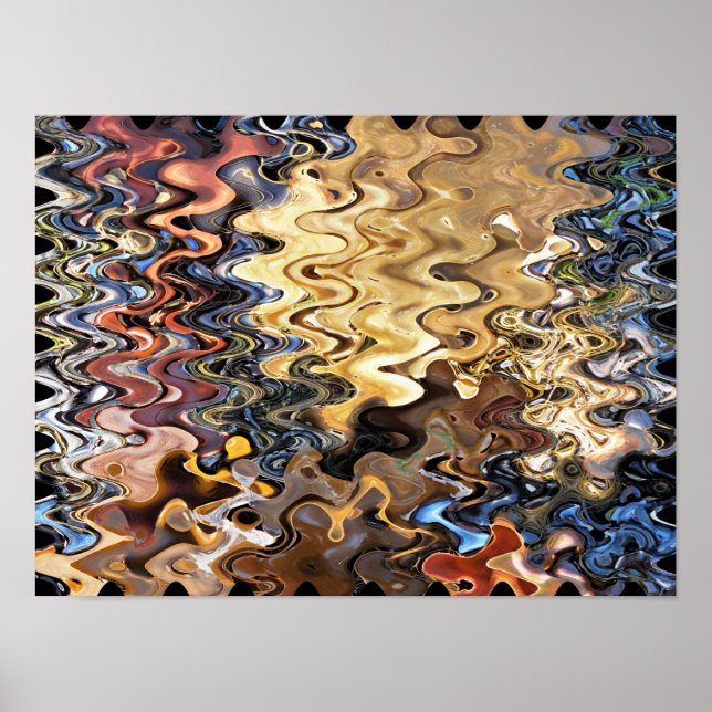 ABSTRACT BEACH POSTER (Front)