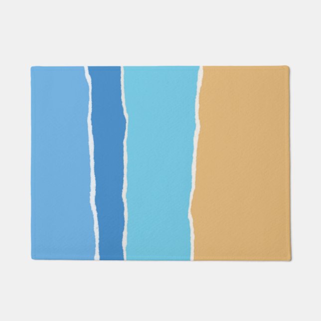 Abstract beach, sea and sky doormat (Front)