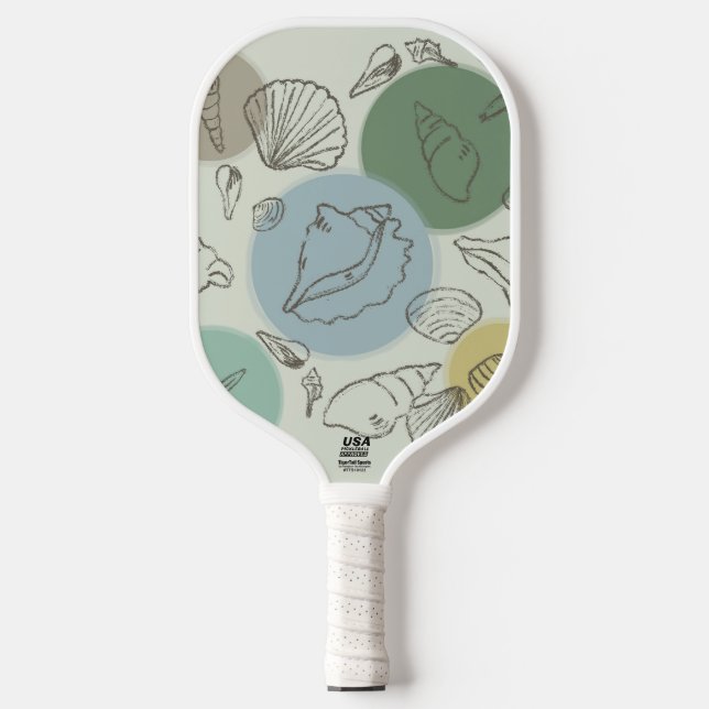 Abstract beach seashells paddle (Front)