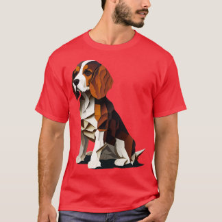 Abstract Beagle dog design T-Shirt