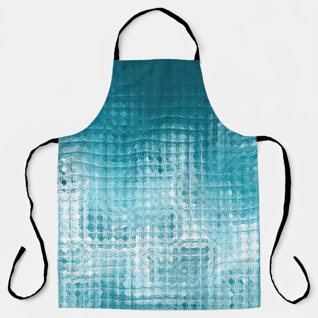 Abstract beautiful blue elegant background apron (Front)
