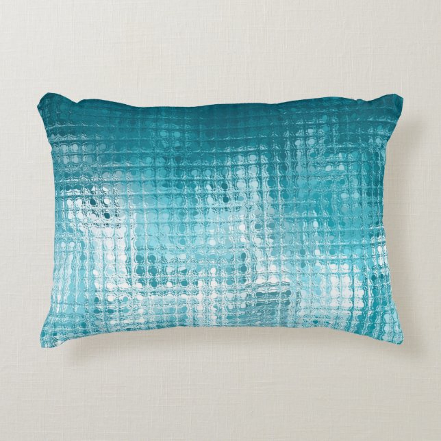 Abstract beautiful blue elegant background decorative cushion (Front)