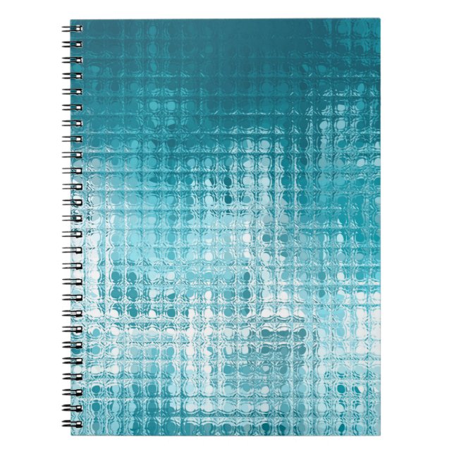 Abstract beautiful blue elegant background notebook (Front)