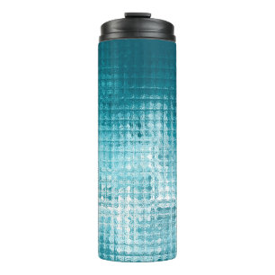 Abstract beautiful blue elegant background thermal tumbler