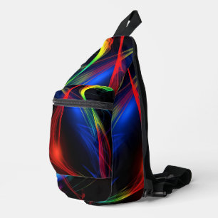 Abstract beautiful Colour Lights Sling Bag