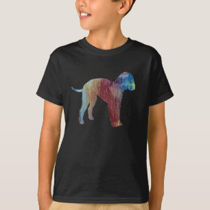 Abstract Bedlington terrier Silhouette T-Shirt