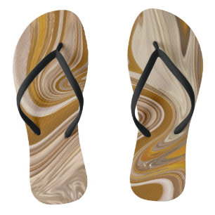 Abstract Beer Time Thongs