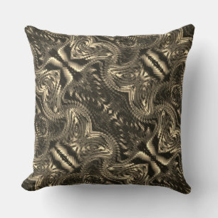 Abstract beige design formed from zigzag cushion
