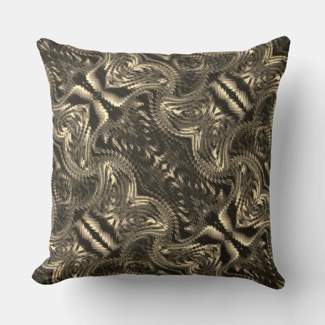 Abstract beige design formed from zigzag cushion (Front)
