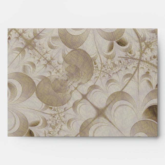 Abstract beige pattern envelope (Front)