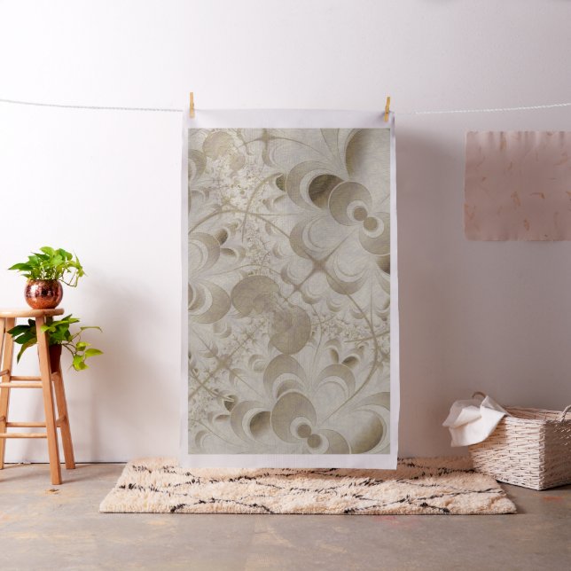 Abstract beige pattern fabric (In Situ)