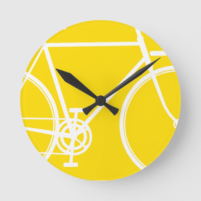 Abstract Bicycle Wall Clock (Front)