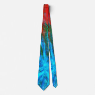 Abstract Big Bangs 001 Multicolored Tie