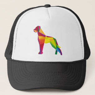 Abstract big dog trucker hat