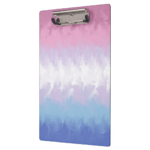 Abstract Bigender Pride Flag Clipboard