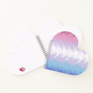Abstract Bigender Pride Flag Notebook