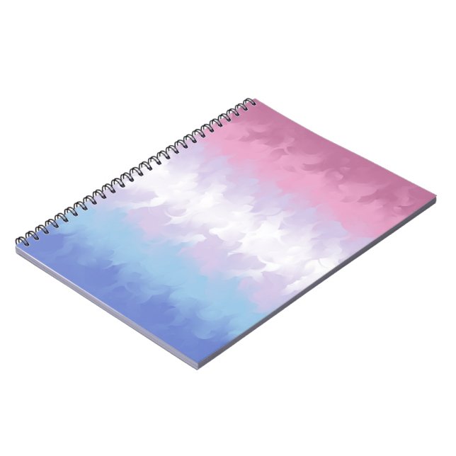Abstract Bigender Pride Flag      Notebook (Left Side)