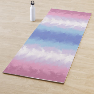 Abstract Bigender Pride Flag Yoga Mat