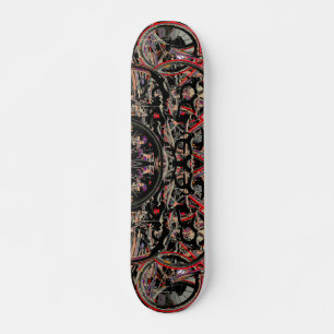 Abstract Bikes Skateboard