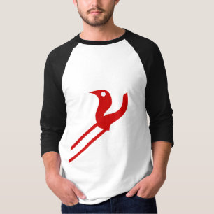 Abstract Bird Letter Fusion Graphic T-Shirt