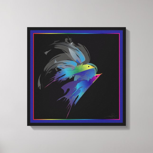 Abstract Birds Canvas Print (Front)