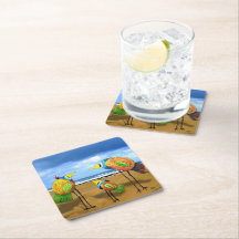Abstract Birds Coasters