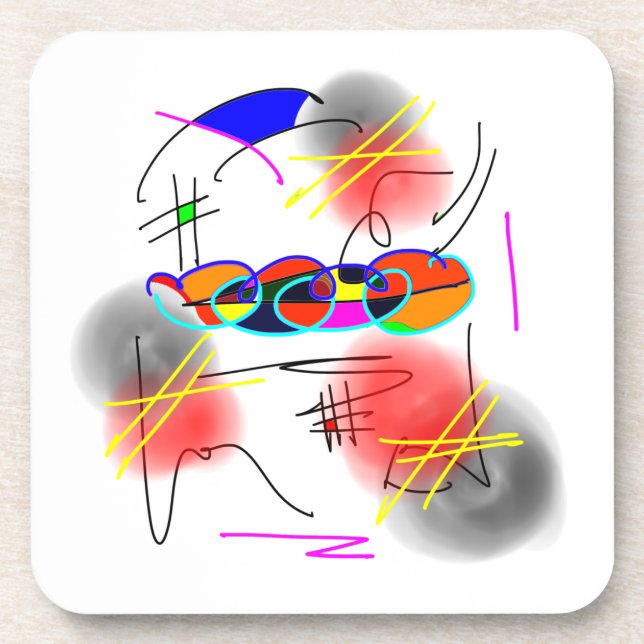 Abstract Birds coasters (Front)