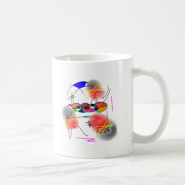 abstract birds coffee mug (Right)
