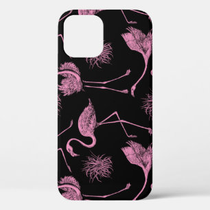Abstract Birds: Monochrome Fashion Pattern iPhone 12 Case