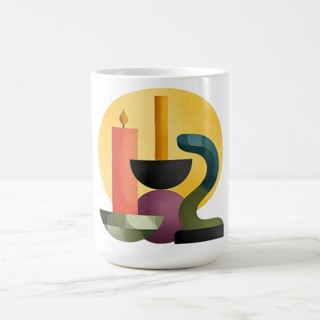 Abstract Birthday Celebration Coffee Mug (Center)