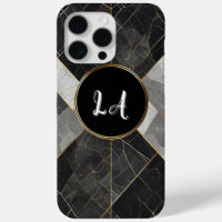 Abstract Black and Gold Decorative Geometric