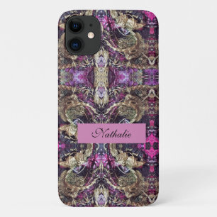 Abstract black and gold ropes   iPhone 11 case