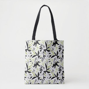 Abstract, Black and Green, Youth, Modern, Creative Tote Bag