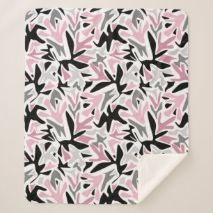 Abstract, Black and Pink, Youth, Modern Throw Pill