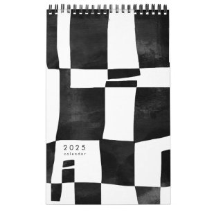 Abstract Black and White Art Calendar