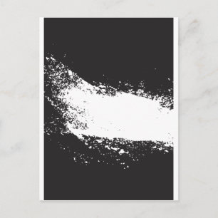 abstract black and white art vo3 postcard