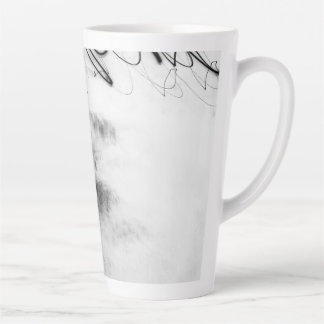 Abstract Black and White Light Trails Long Exposur Latte Mug