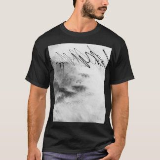 Abstract Black and White Light Trails Long Exposur T-Shirt