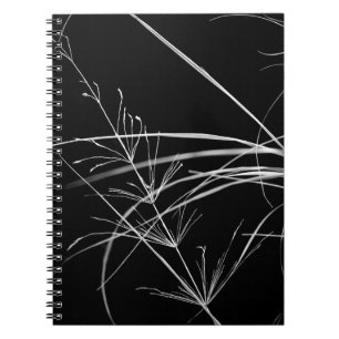 Abstract Black and White Nature Notebook